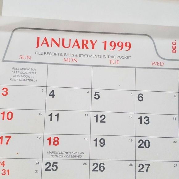 VTG Farm Tractor Calendar 1999 Wall Hanging Advertising ProAgCo Country Rustic - Picture 5 of 16